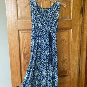 Eddie Bauer sun dress blue M